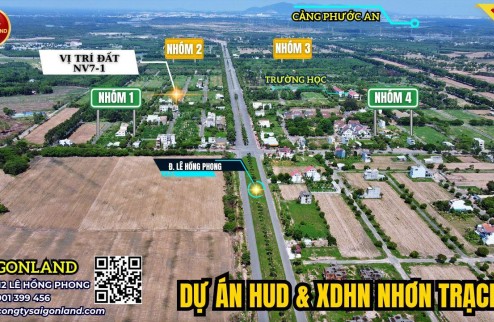 Saigonland - Cần bán nhanh nền Nhà Vườn dự án Hud 277m2 -  góc 2 mặt tiền GIÁ CỰC TỐT